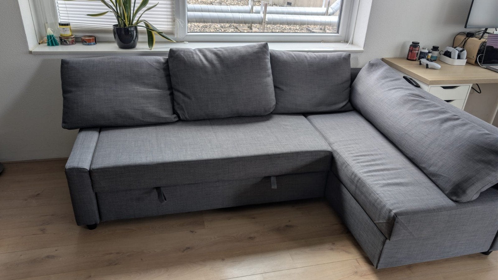 IKEA FRIHETEN slaapbank - Zo goed als nieuw, Ophalen, Zo goed als nieuw, Tweepersoons, 140 cm