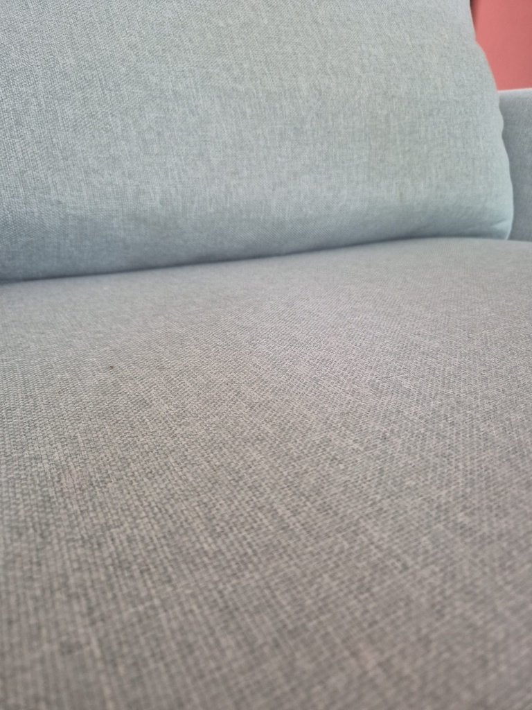 Loveseat / ruime fauteuil in mintgroen, Ophalen, Tweepersoons, Zo goed als nieuw, Minder dan 150 cm