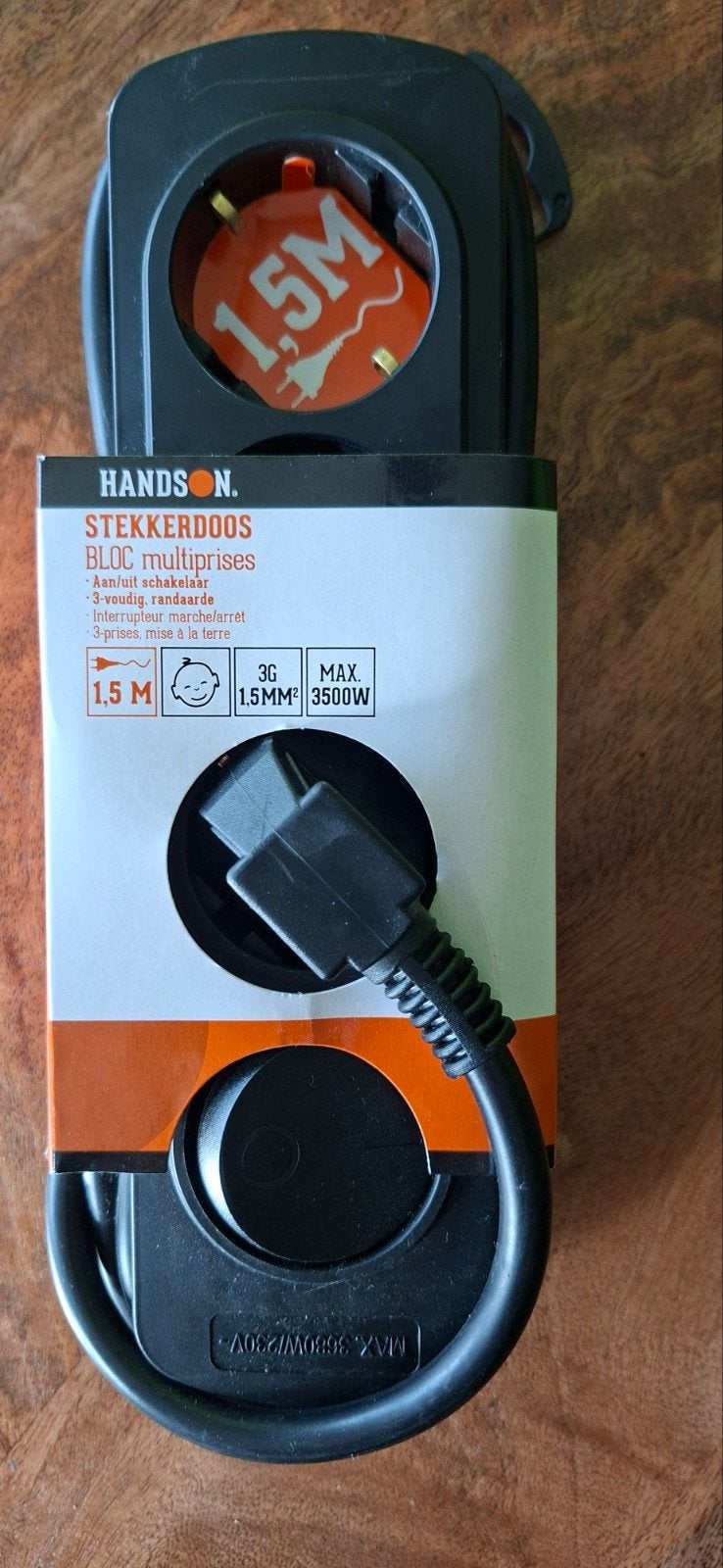 Stekkerdoos NIEUW met Randaarde + Schakelaar, Ophalen, Nieuw, Overige merken, Stekkerdoos