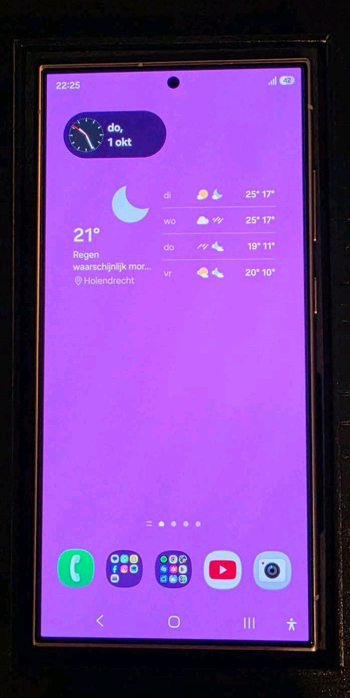Foto 2 van Samsung S24 Ultra Violet 512GB Nieuwstaat