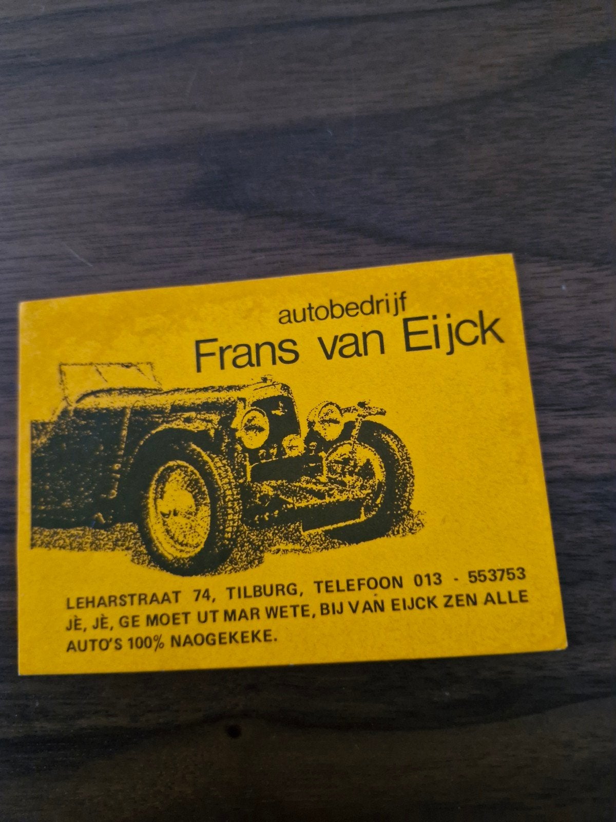 754 Sticker Autobedrijf Frans van Eijck - Verschillende Kleu, Ophalen of Verzenden, Gebruikt