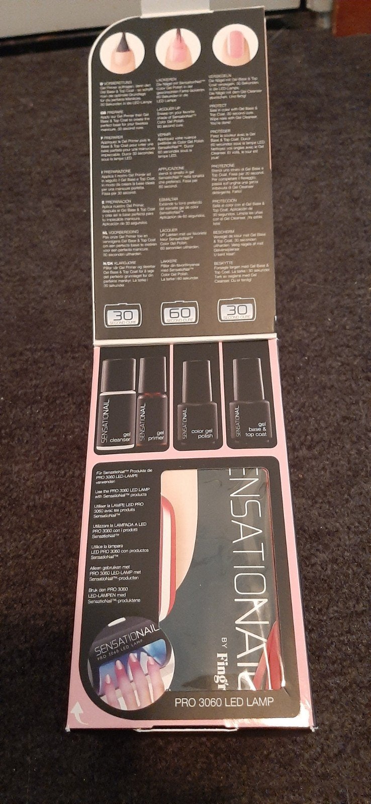 Nieuw Sensationail nagellak setje met LED lamp, Ophalen of Verzenden, Nieuw, Overige typen