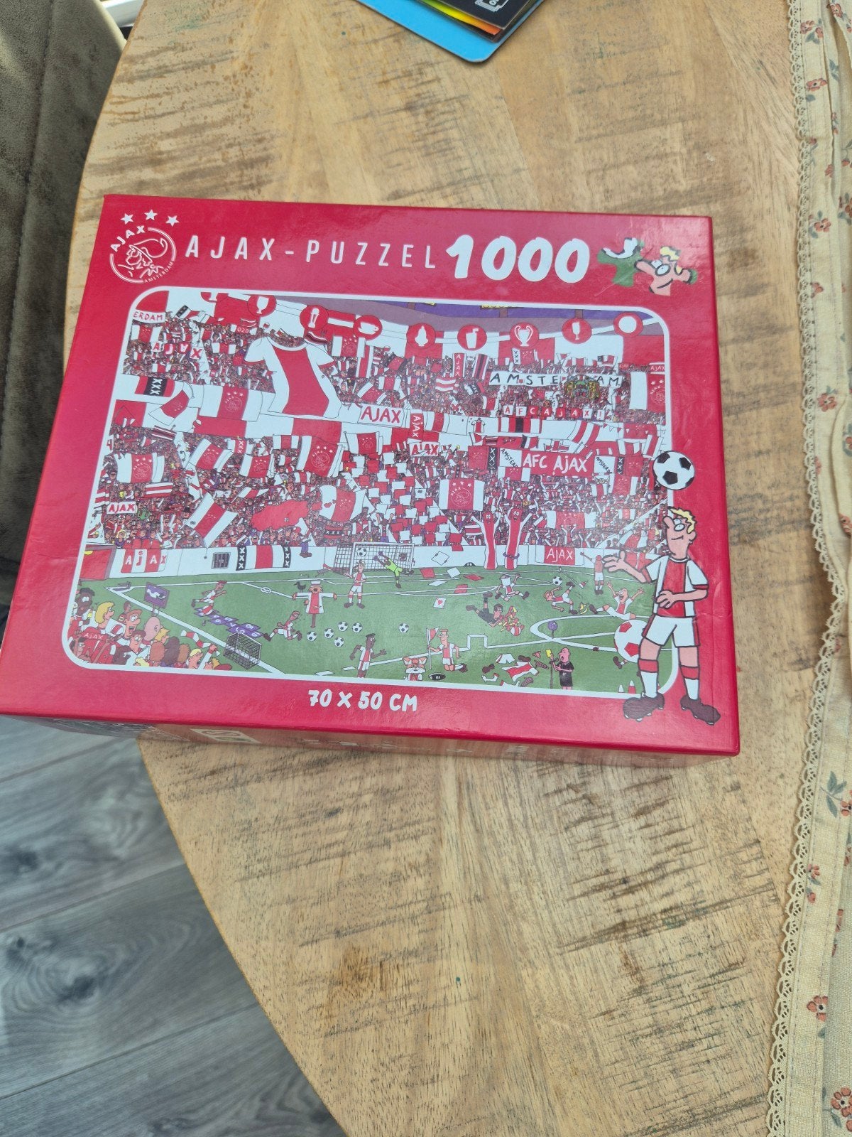 Nieuw Ajax Puzzel 1000 Stukjes - Voetbalstadion, Ophalen of Verzenden, Meer dan 50 stukjes, Nieuw, 6 jaar of ouder
