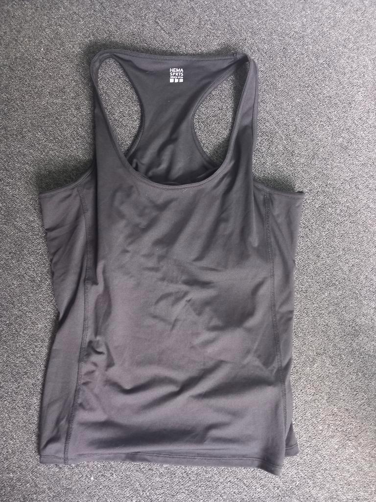 Zwarte sporttop, Zwart, Maat 46/48 (XL) of groter, Ophalen of Verzenden, Fitness of Aerobics