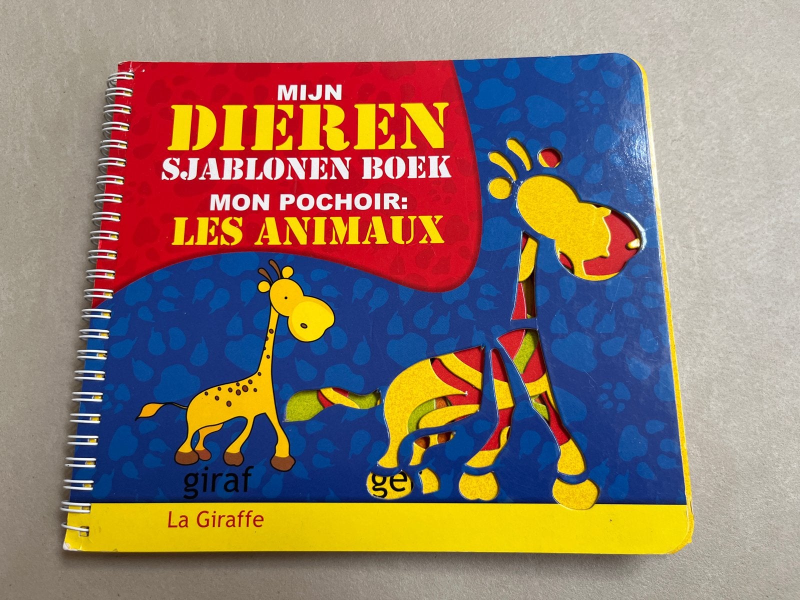 Mijn Dieren Sjabloon Boek - Zo goed als nieuw, Ophalen of Verzenden, Zo goed als nieuw, Uitklap-, Voel- of Ontdekboek