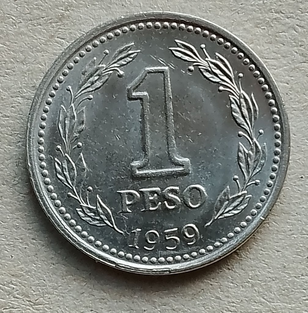 Argentinië, 1 peso 1959, Ophalen of Verzenden, Zuid-Amerika, Losse munt