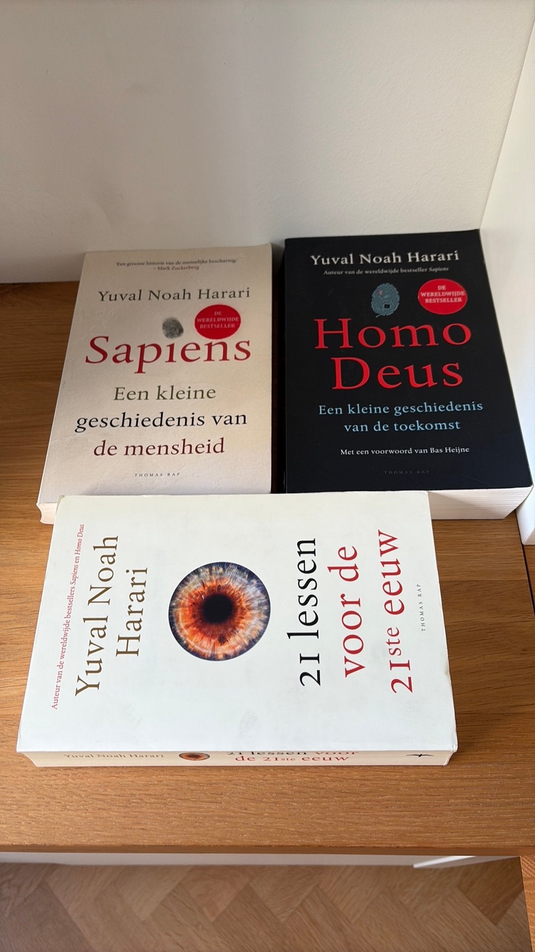 Yuval Noah Harari 21 lessen, Sapiens en Homo Deus, Boeken, Ophalen of Verzenden, Zo goed als nieuw, Maatschappij en Samenleving