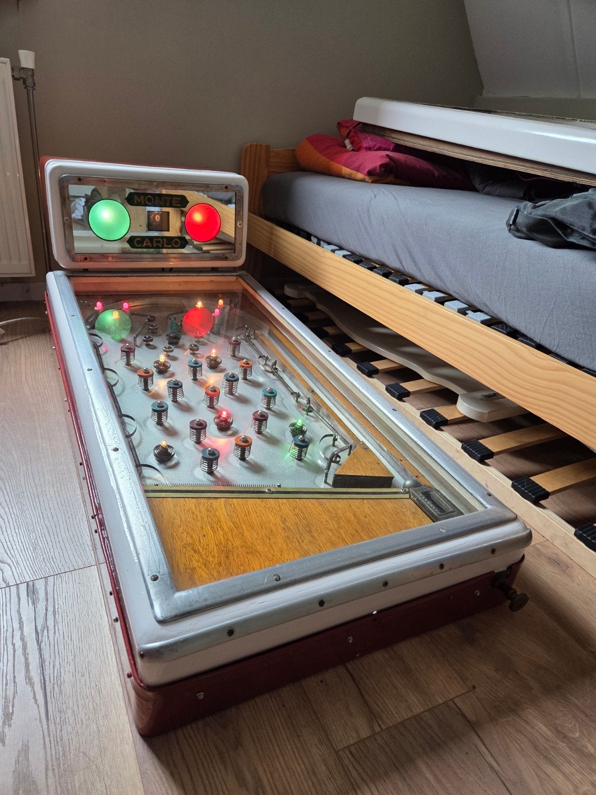 Vintage Monte Carlo Bumperkast Flipperkast - Werkend, Ophalen, Gebruikt