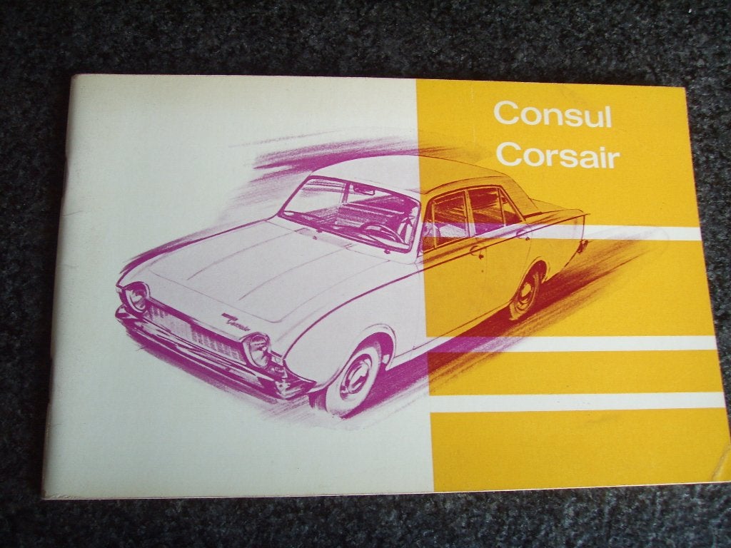 Ford Consul-Corvair 1963 oldtimerauto instructieboekje, Verzenden