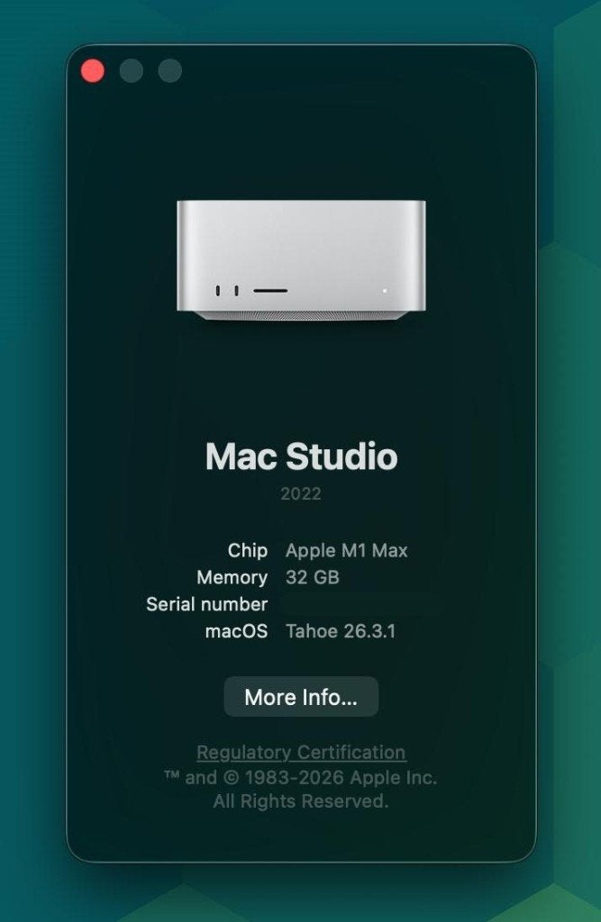 Mac Studio 2022 | M1 Max | 32GB | 512GB SSD, Computers en Software, Apple Desktops, Overige modellen, 32 GB, SSD, Zo goed als nieuw
