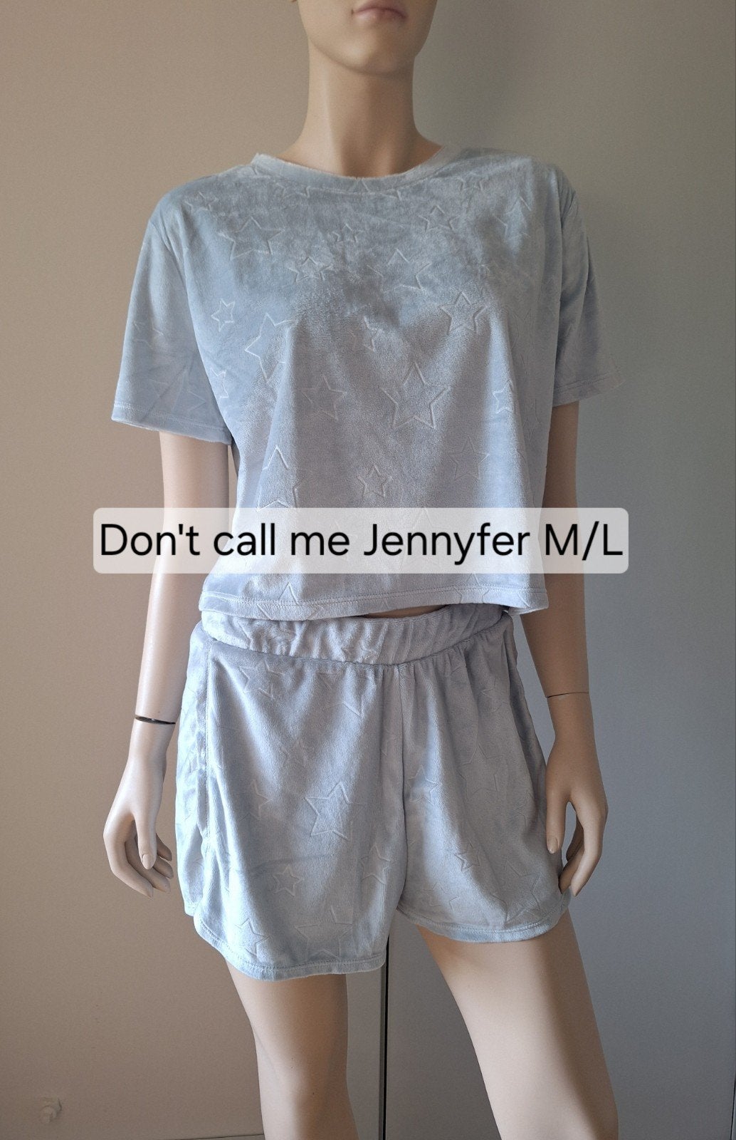 Don’t Call Me Jennyfer lichtblauw shortama / huispak set M/L, Kleding | Dames, Don't call me Jennyfer, Ophalen of Verzenden, Zo goed als nieuw
