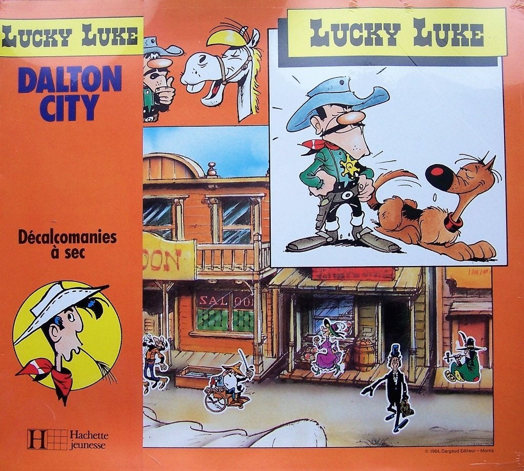 Lucky Luke Dalton City Afwrijfstickers., Boeken, Eén stripboek, Ophalen of Verzenden, Nieuw