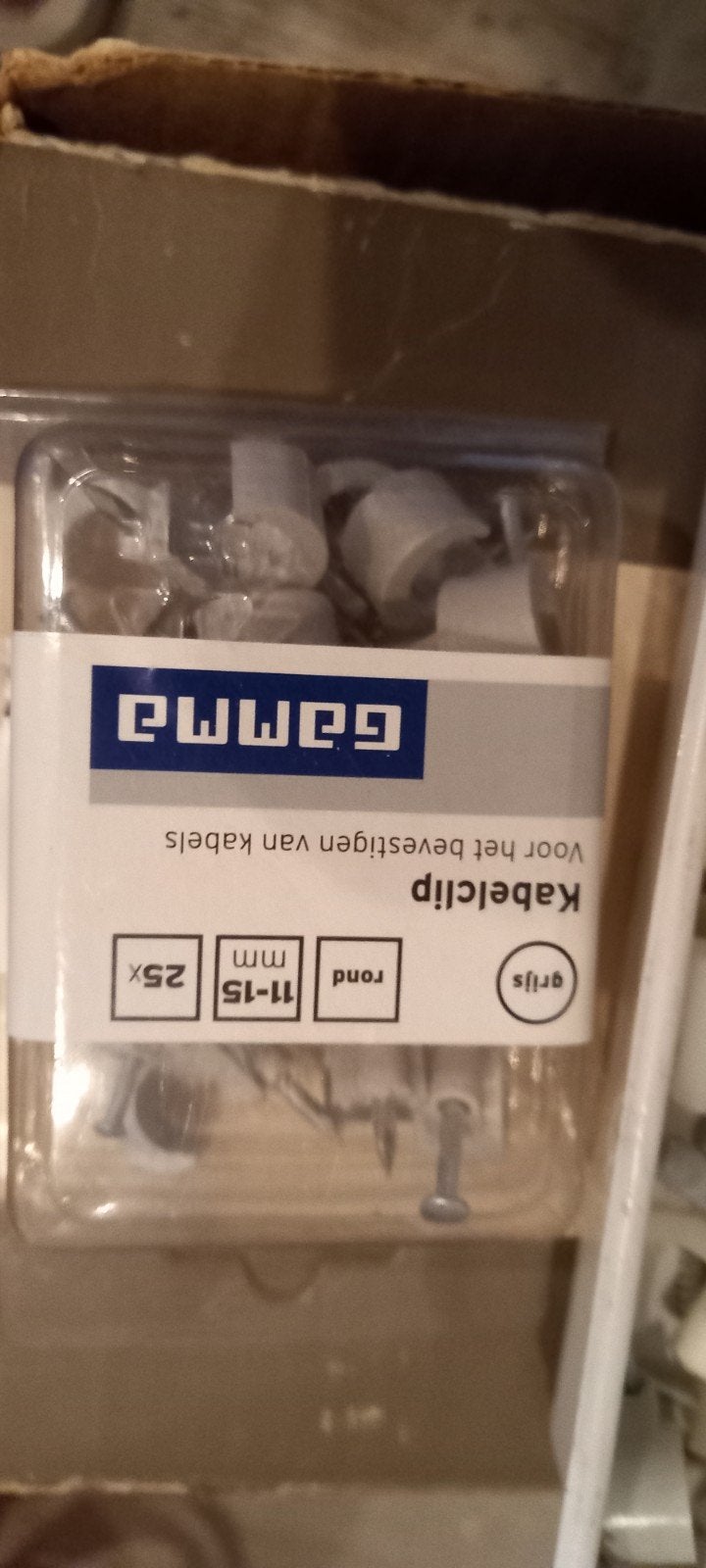 Kabelclips in verschillende maten - Gamma, Doe-het-zelf en Verbouw, Elektra en Kabels, Ophalen of Verzenden