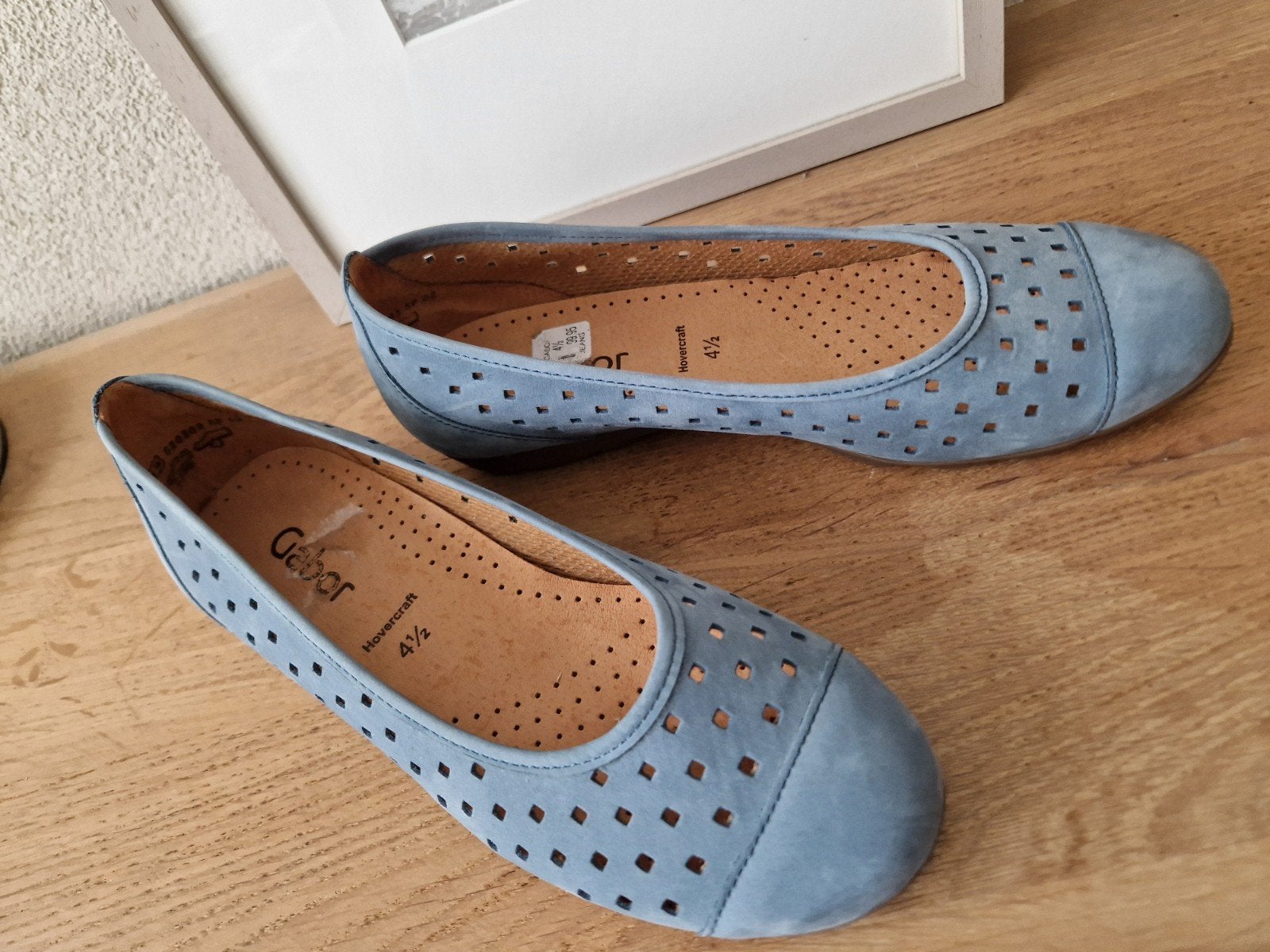 Gabor instappers maat 37,5, Kleding | Dames, Schoenen, Ophalen of Verzenden, Zo goed als nieuw, Blauw, Instappers