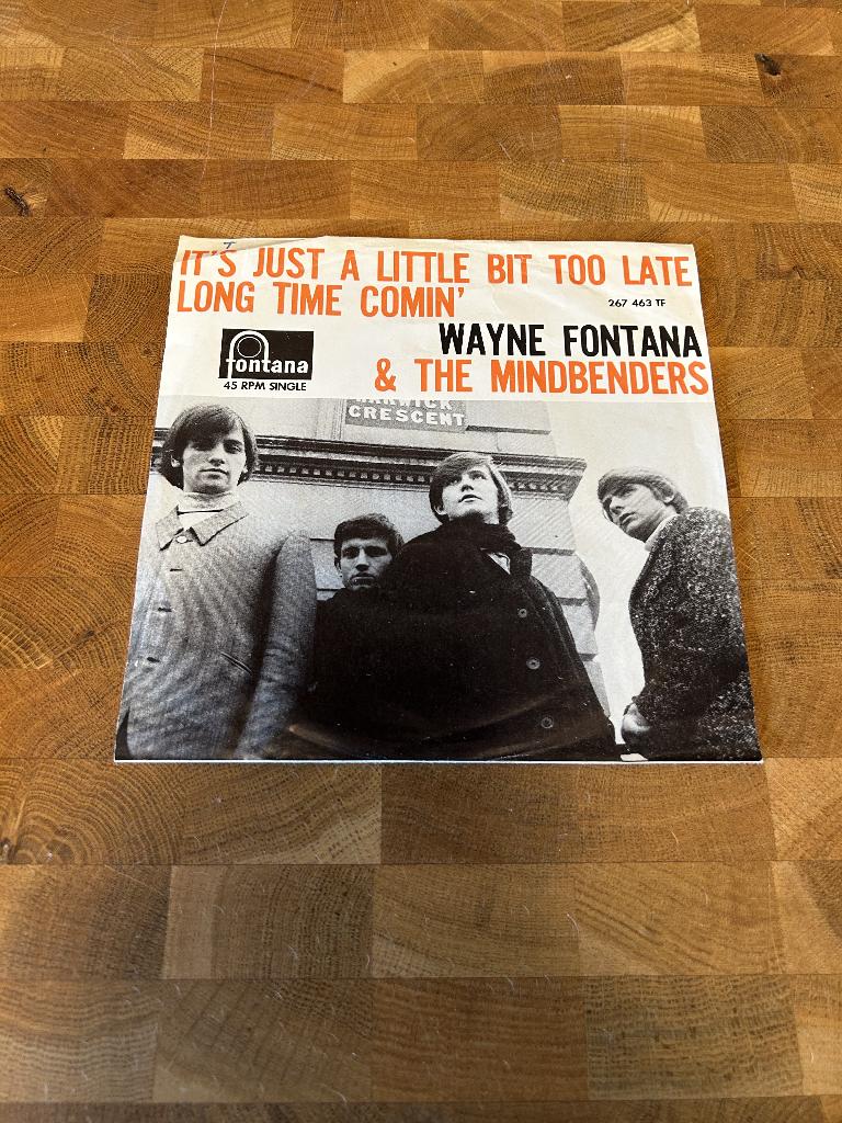 Wayne Fontana It's just a little bit too late single, Ophalen of Verzenden, Gebruikt, Pop, Single