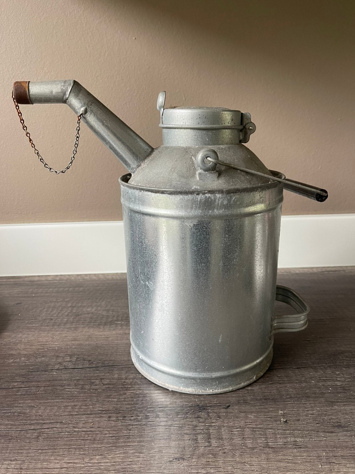 Pressol Verzinkte Oliekan 5 Liter - Vintage Stijl, Ophalen, Gebruikt, Metaal