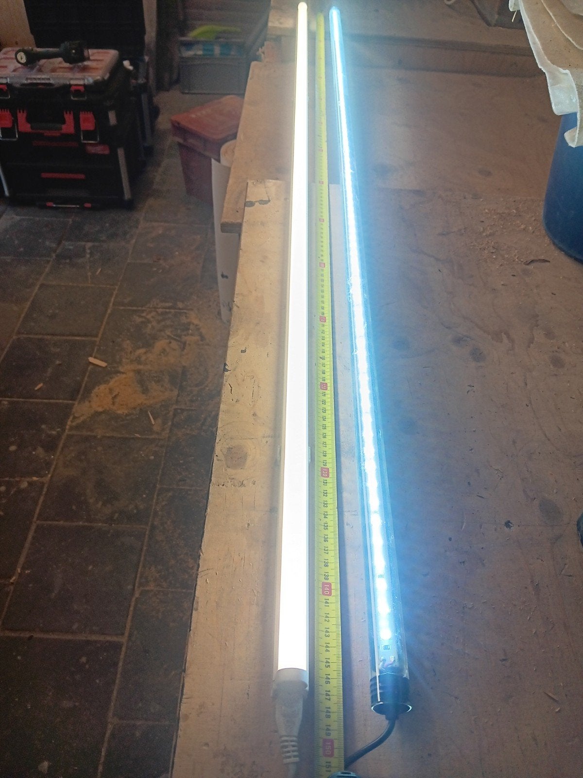 LED Lichtbalken - Warm Wit & Koud Wit (150cm), Ophalen, Gebruikt, Verlichting of Verwarming