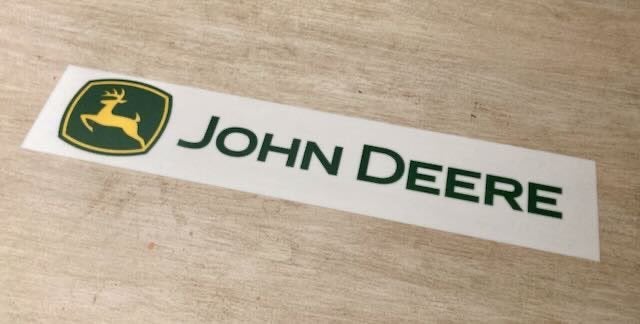 JOHN DEERE   reclamebord lichtbak plaat plastic, Ophalen of Verzenden, Zo goed als nieuw, Reclamebord