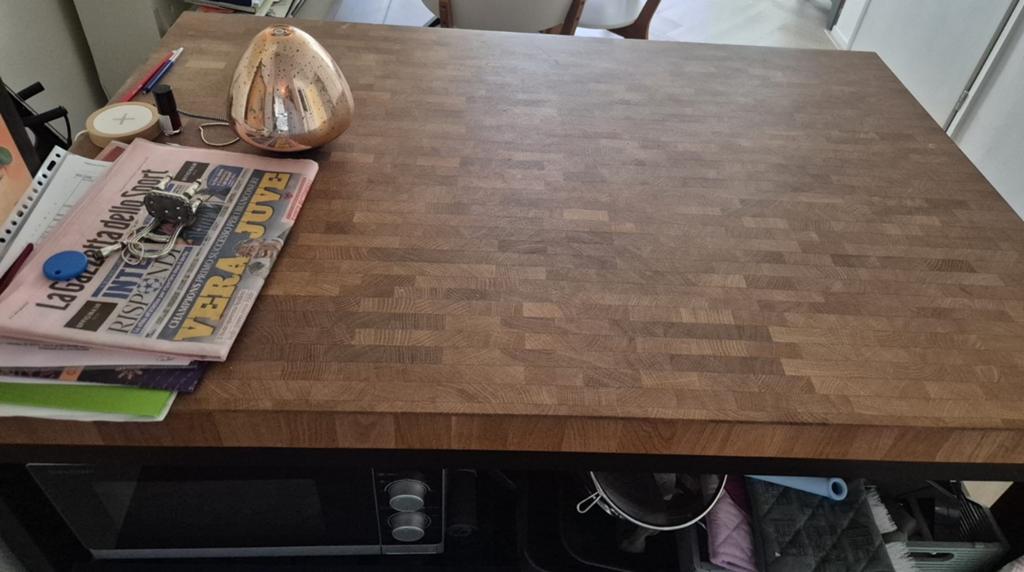 IKEA Vadholma Keukeneiland - Zwart/Eiken, Ophalen, Gebruikt