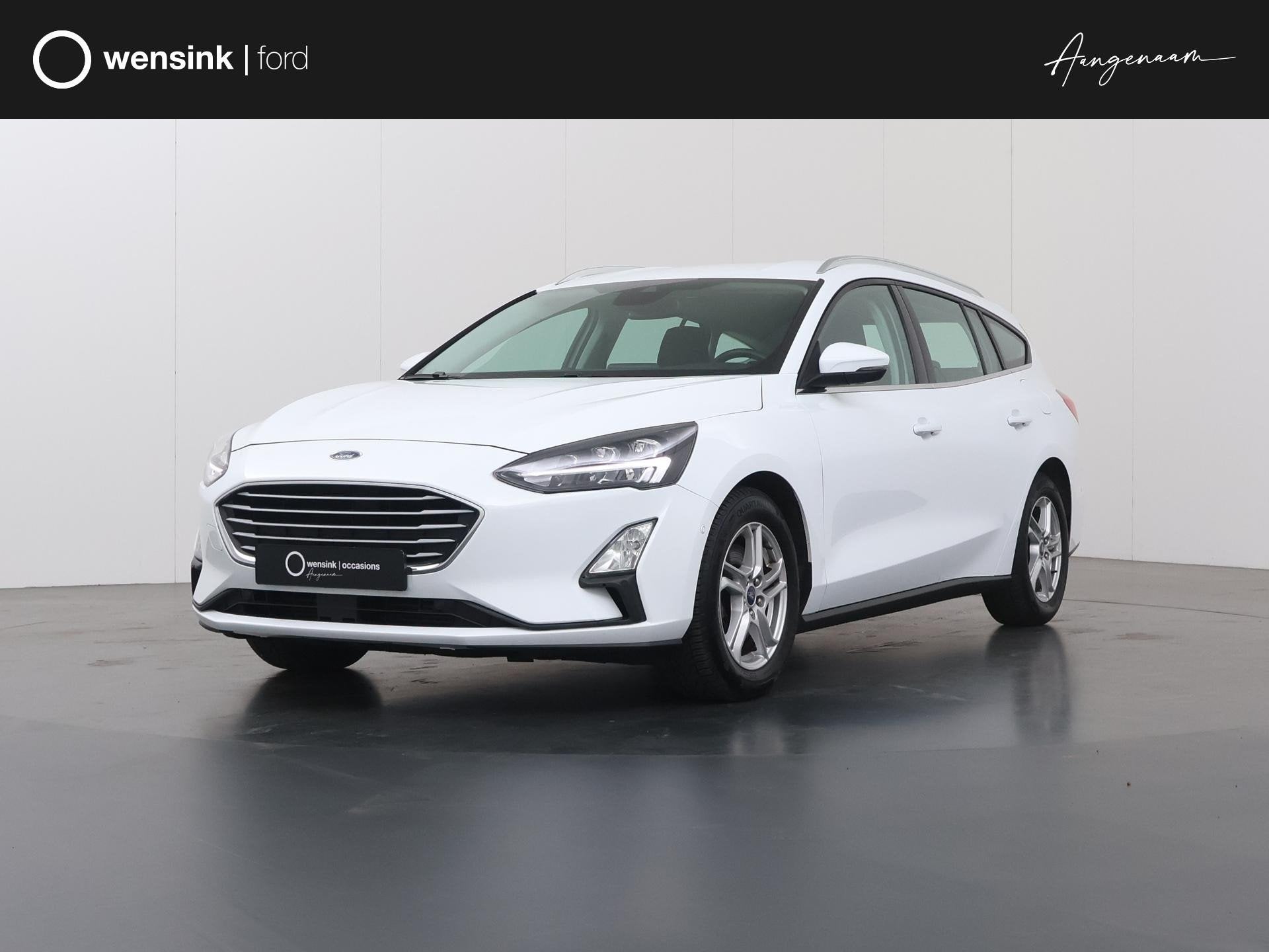 Ford Focus Wagon 1.0 EcoBoost Hybrid Trend Edition Business, Auto's, Stof, Gebruikt, Wit, Geïmporteerd