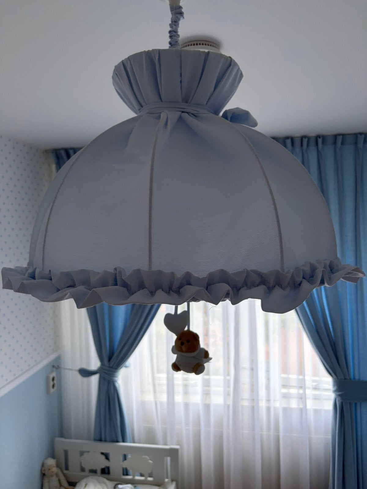 Nanan plafondlamp blauw, Ophalen of Verzenden, Gebruikt