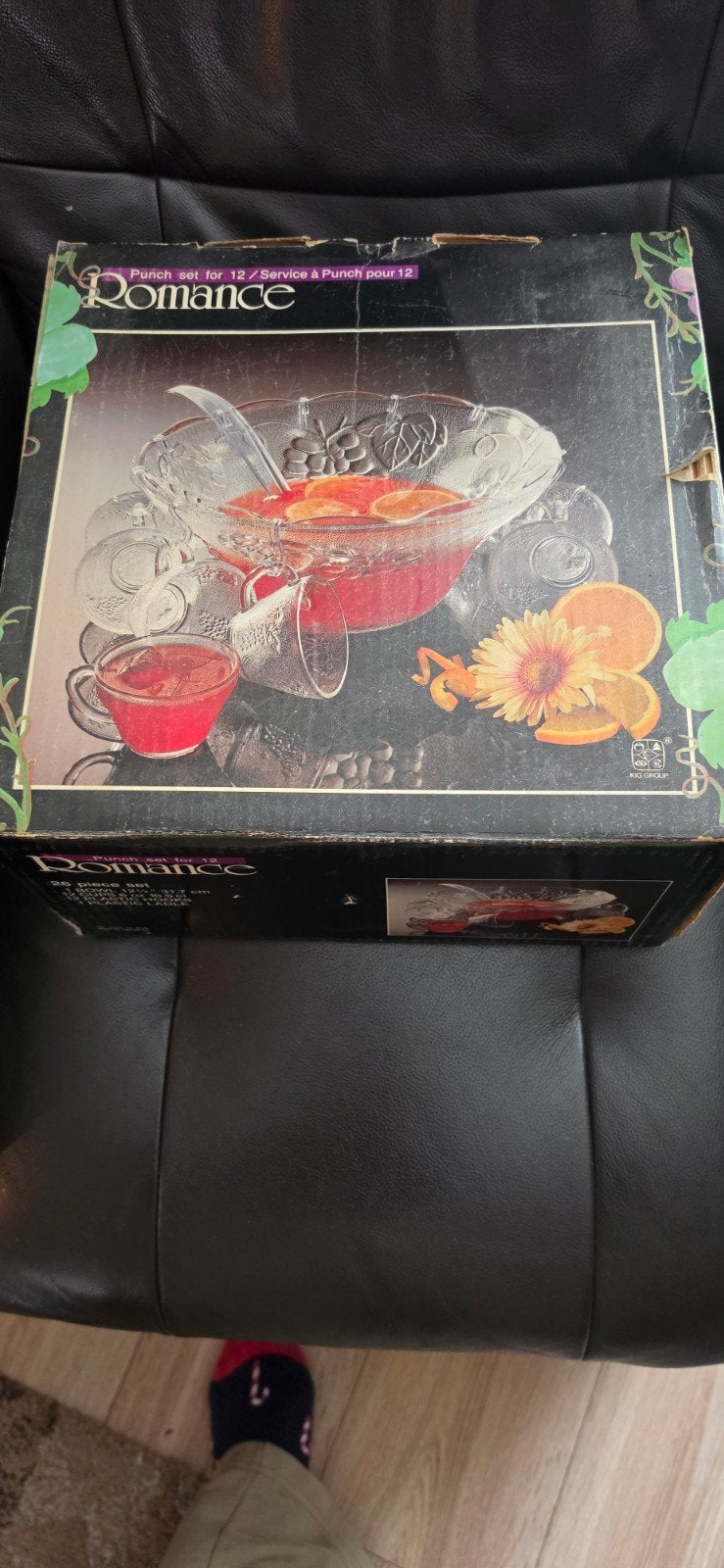 Vintage Romance Punch Set - 12 persoons, Ophalen of Verzenden