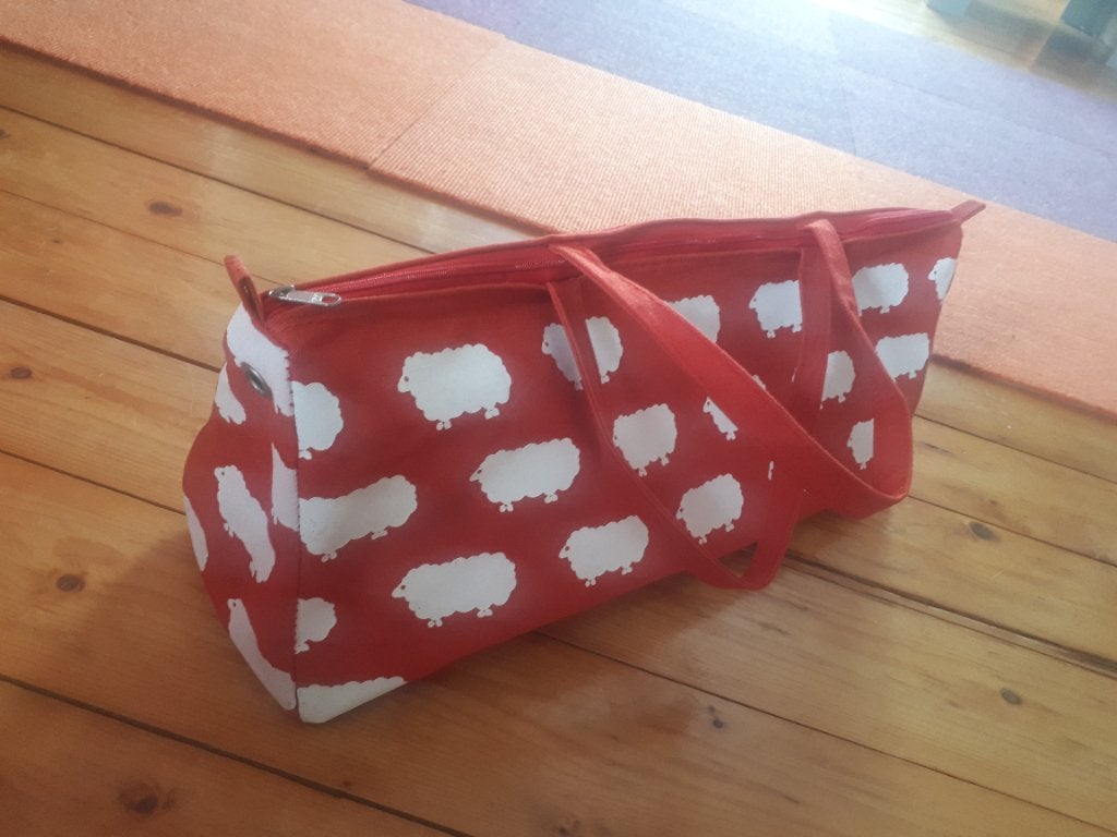 Vintage & retro style breitas met schaapjes / schapen, Hobby en Vrije tijd, Ophalen of Verzenden, Zo goed als nieuw, Breien, Overige typen