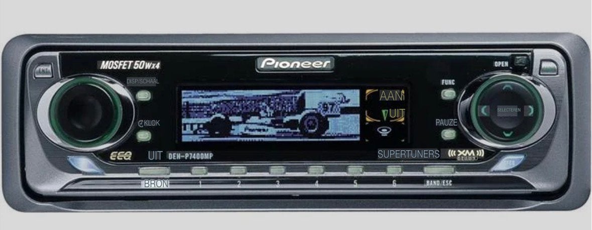 Pioneer DEH-P7400MP Autoradio - MP3/DAB Control, Ophalen of Verzenden, Zo goed als nieuw