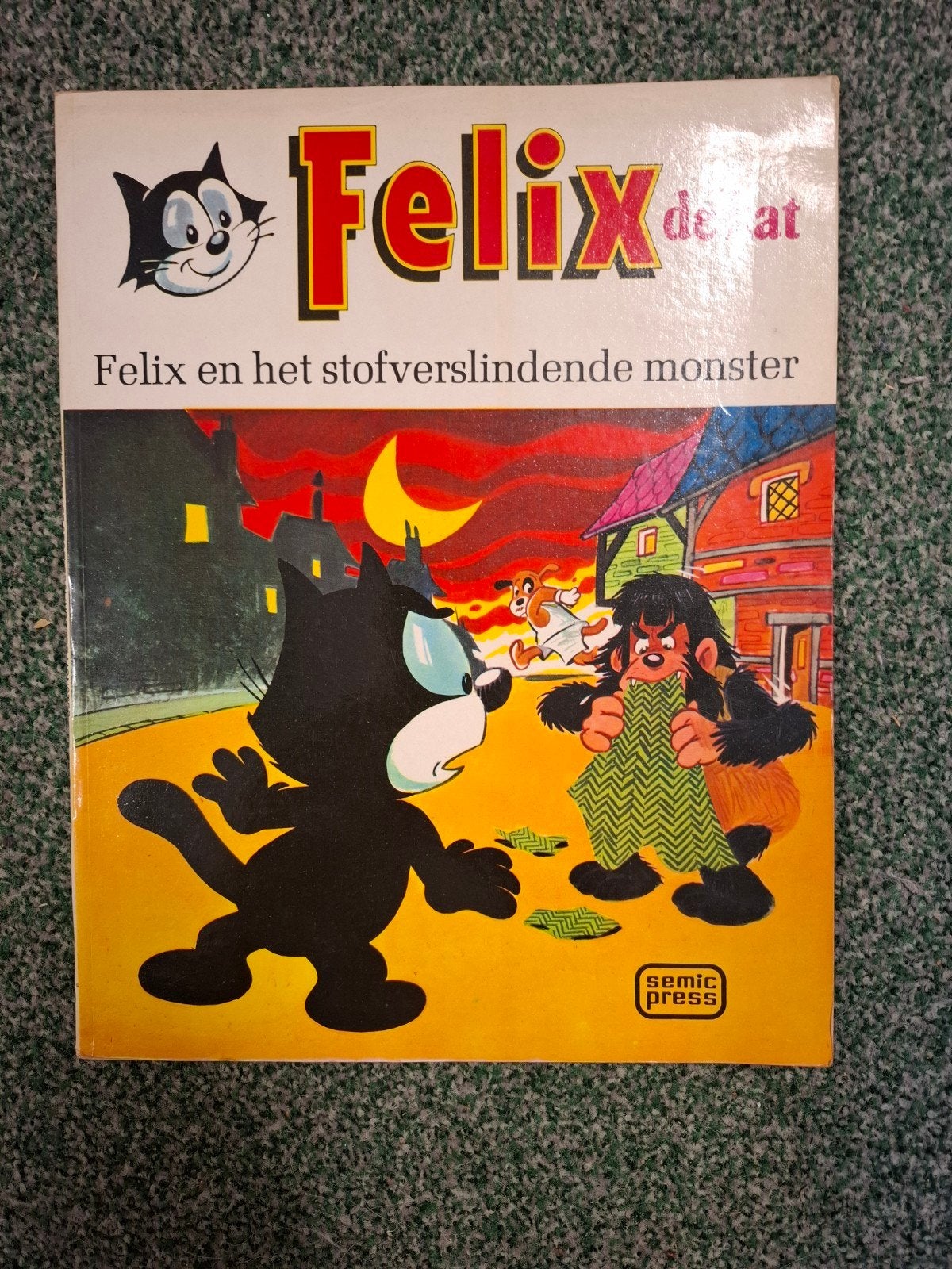 Felix de Kat - Felix en het stofverslindende monster, Eén stripboek, Ophalen of Verzenden, Gelezen, Otto Messmer