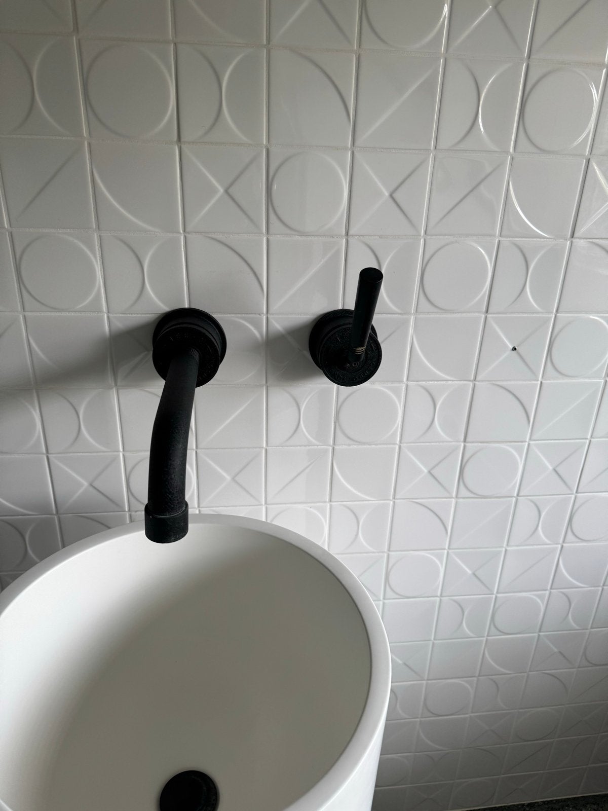 Grand&Johnson Soho matzwarte kranen set douche wastafel bad, Ophalen, Zo goed als nieuw, Kraan