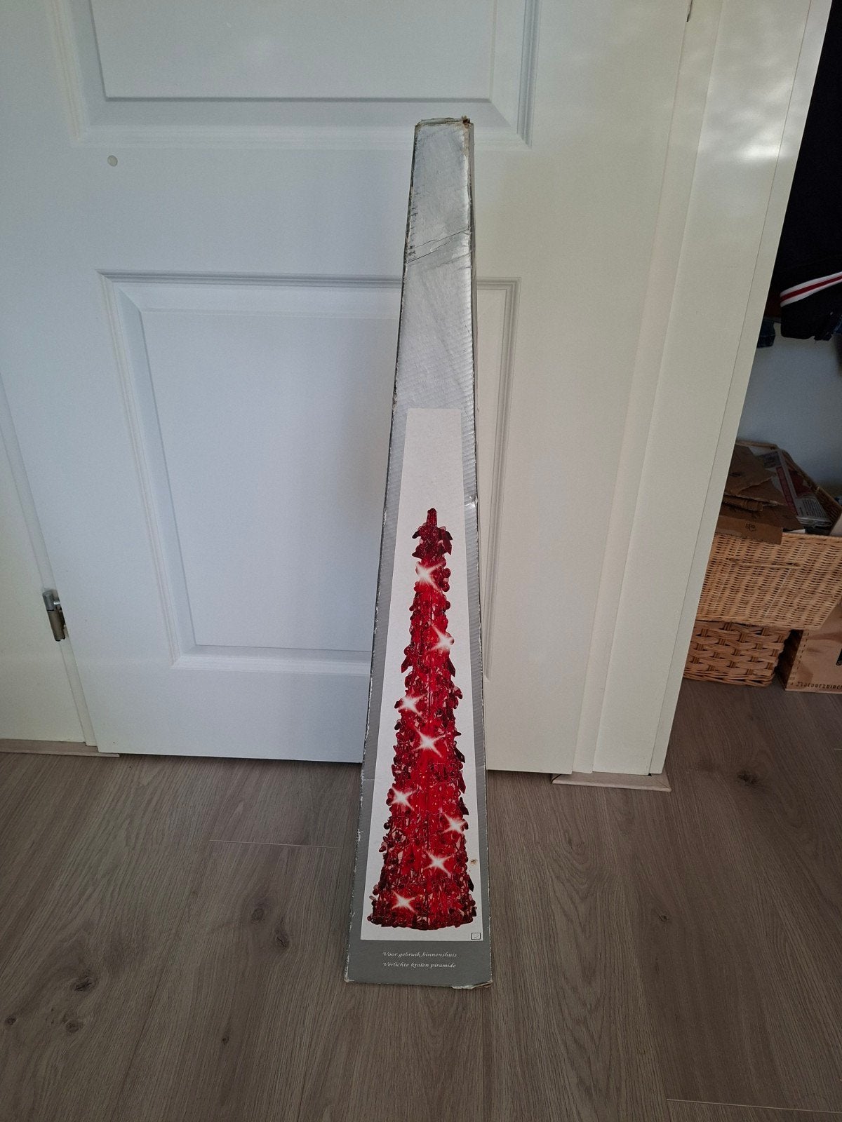 Verlichte kralen piramide - Rood - 50 lampjes, Ophalen of Verzenden, Zo goed als nieuw