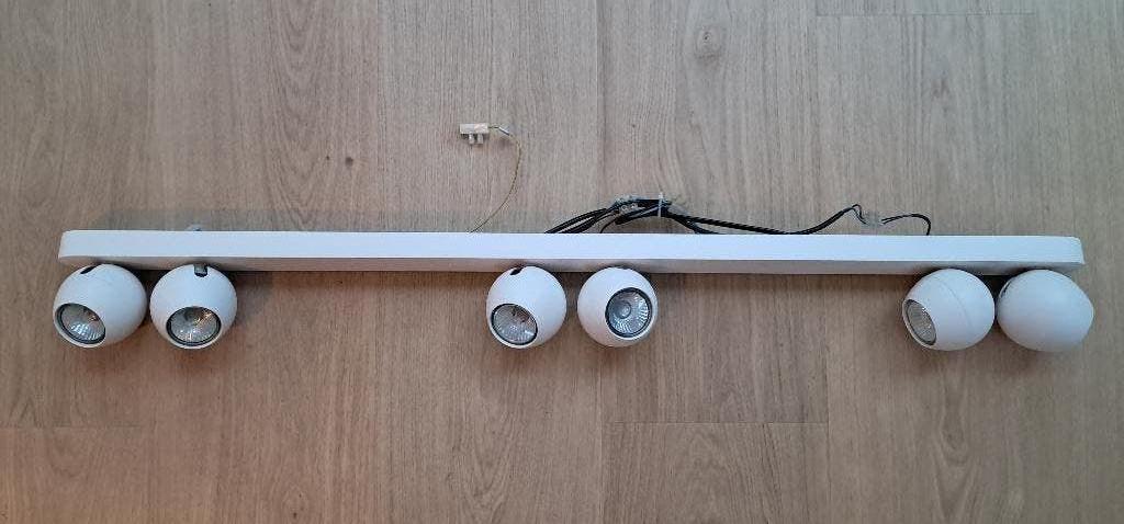 6 Lirio spots + hanglampen, Ophalen, Gebruikt, Metaal of Aluminium, Plafondspot of Wandspot