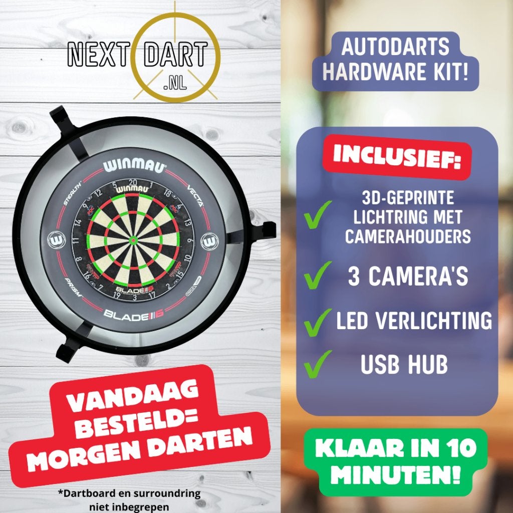 Complete Autodarts kit met lichtring !!  Gratis verzending!!, Info@stoelmultiservice.nl, 9642BV, Overige typen, Nieuw