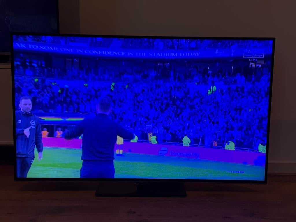 Telefunken 55 inch tv te koop, Gebruikt, 50 Hz, LCD, 100 cm of meer