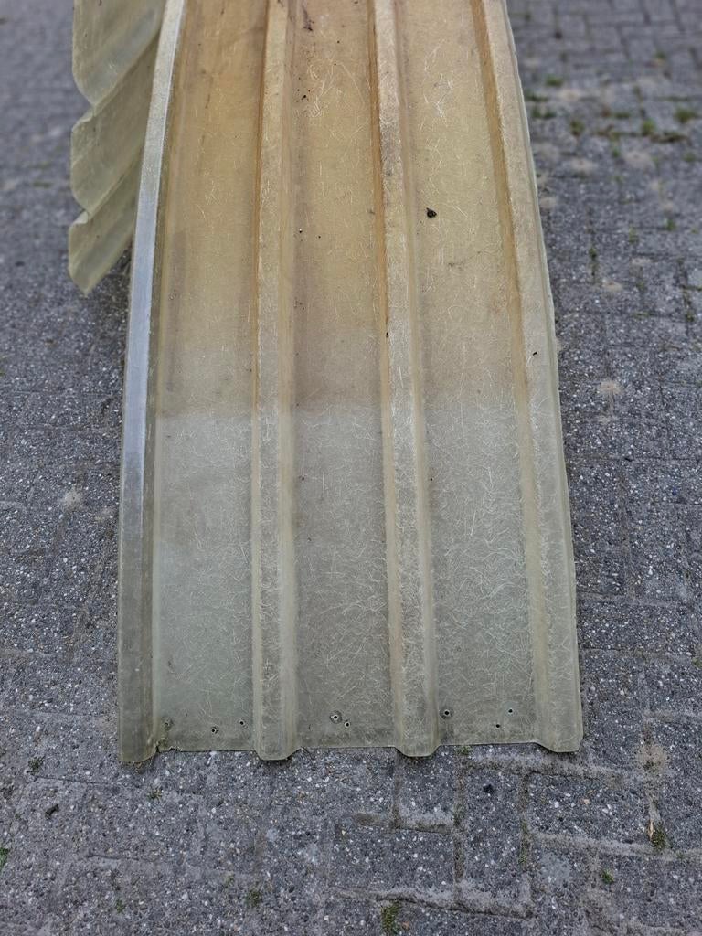 Polyester golfplaten gebogen 380x 100 cm en 180x 100cm, Doe-het-zelf en Verbouw, Platen en Panelen, Ophalen of Verzenden