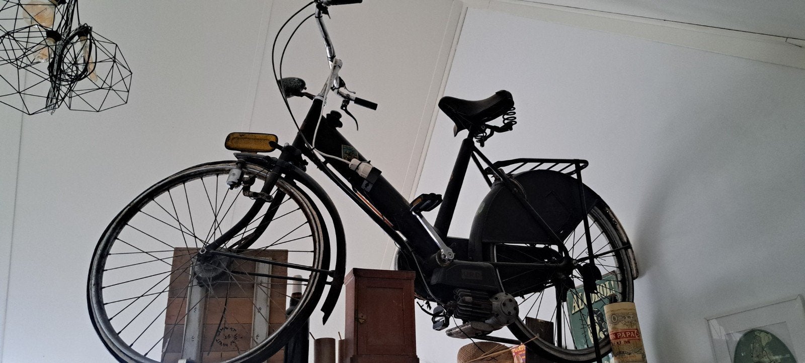 Vintage Union fiets/moped - Uniek decoratiestuk, Fietsen en Brommers, Ophalen, Gebruikt, Union