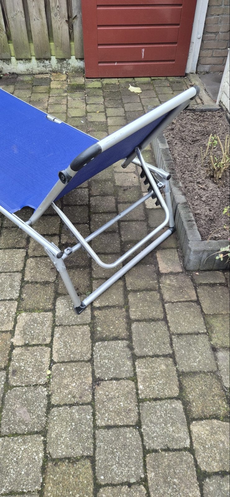 Stretcher- verstelbaar en inklapbaar, Tuin en Terras, Ophalen, Gebruikt, Metaal, Inklapbaar