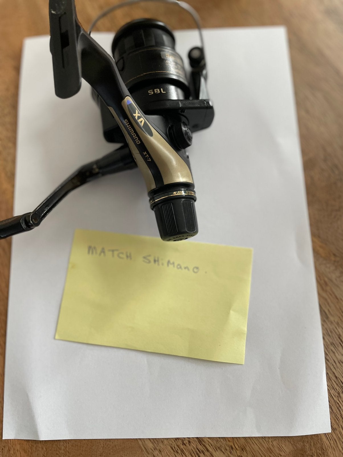 Vismolen Shimano Match, Ophalen, Gebruikt, Werphengel
