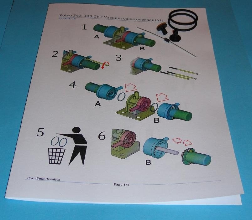EMVK reparatieset voor de Volvo 343, 345 en 340, Ophalen of Verzenden, Nieuw, Volvo