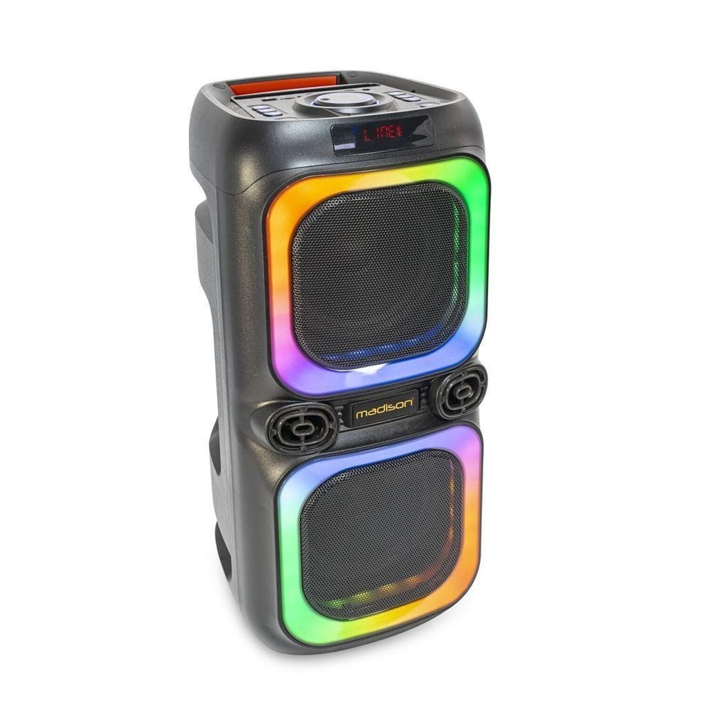 Party Box met Dubbele led , Bluetooth, USB, microSD en TWS