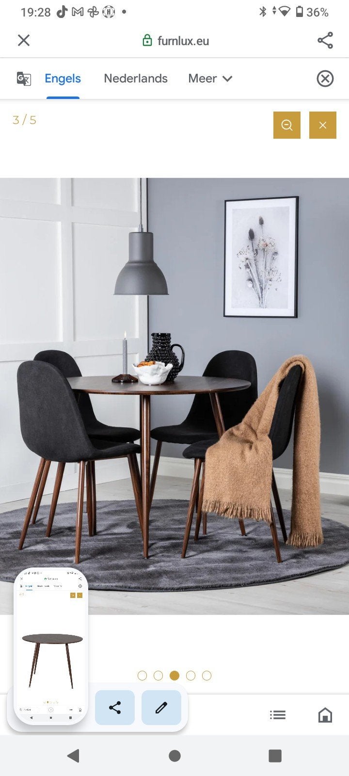 Nieuwe eettafel 100x75 cm - Ongebruikt in doos!, 50 tot 100 cm, Rond, Nieuw, Vier personen