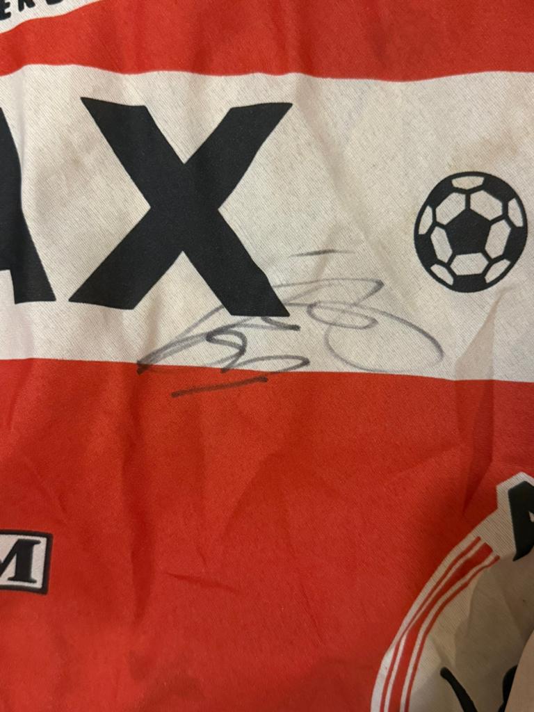 Ajax vlag met handtekeningen, Ophalen, Zo goed als nieuw, Ajax, Overige typen