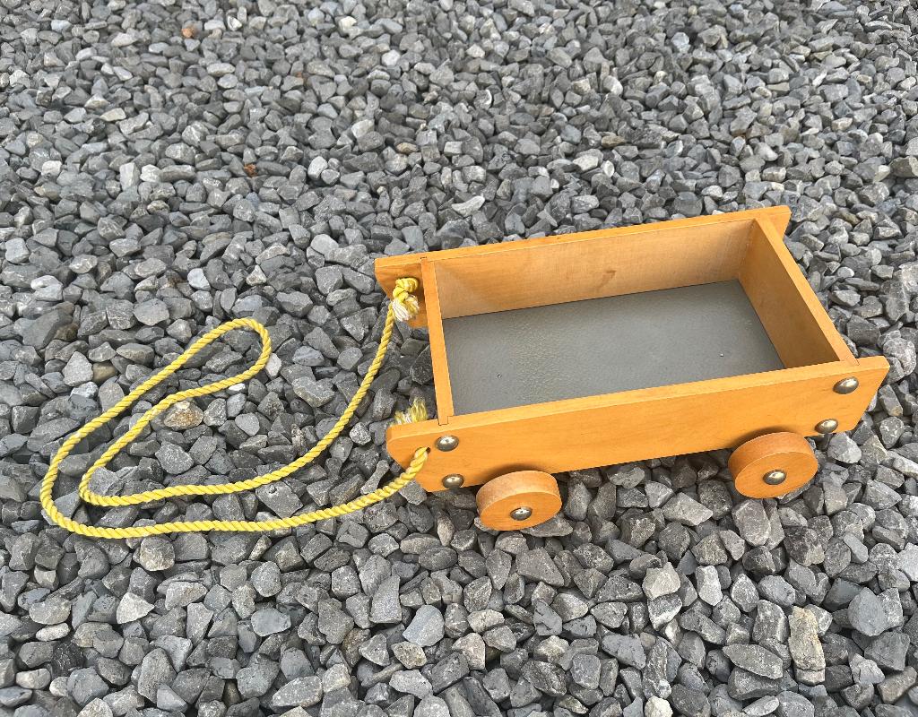 Vintage houten blokkenkar trekkar voor blokken, Ophalen of Verzenden, Gebruikt