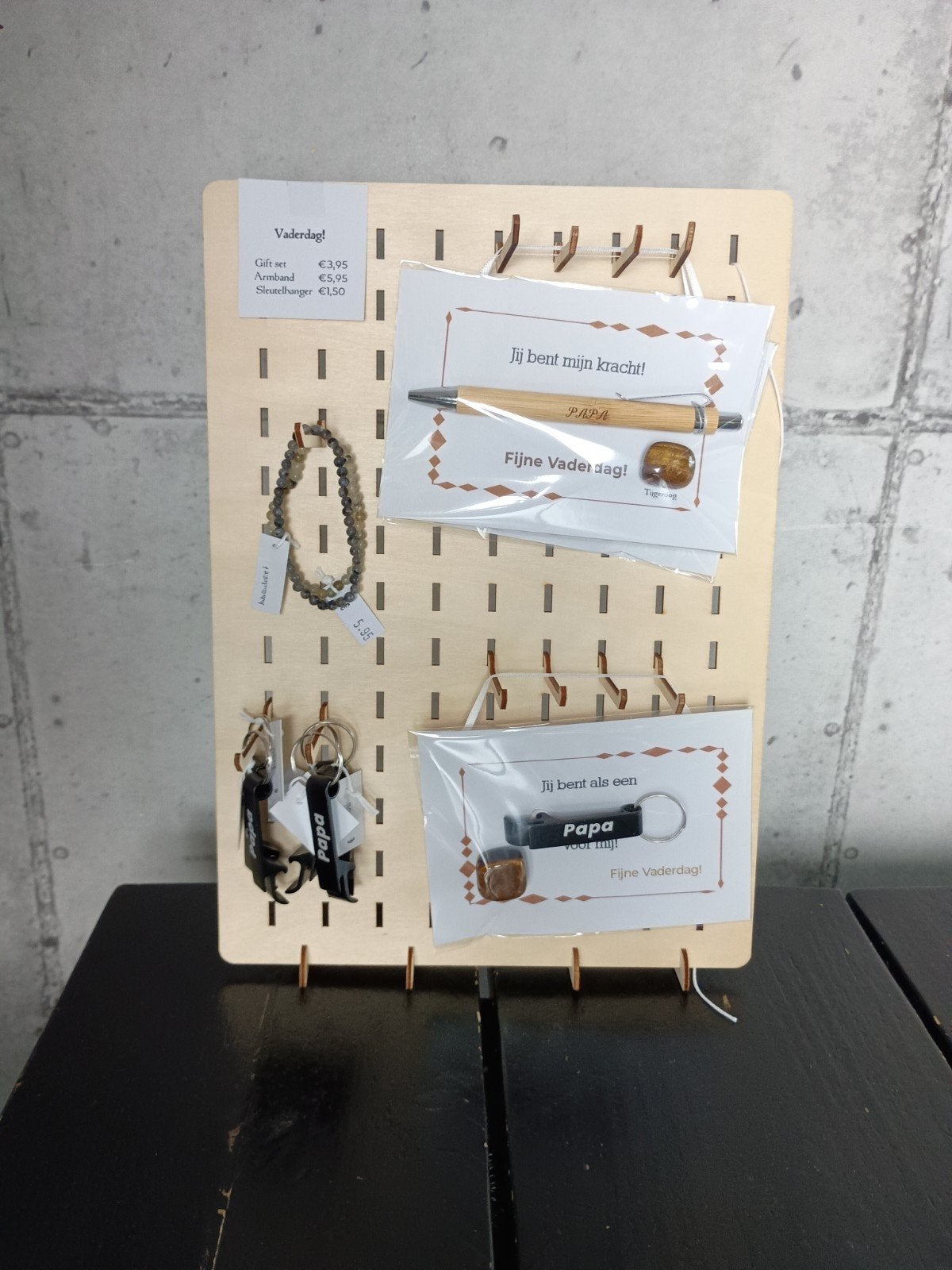 Vaderdag cadeau! Edelsteen / houten pen / Bieropener, Ophalen of Verzenden, Nieuw