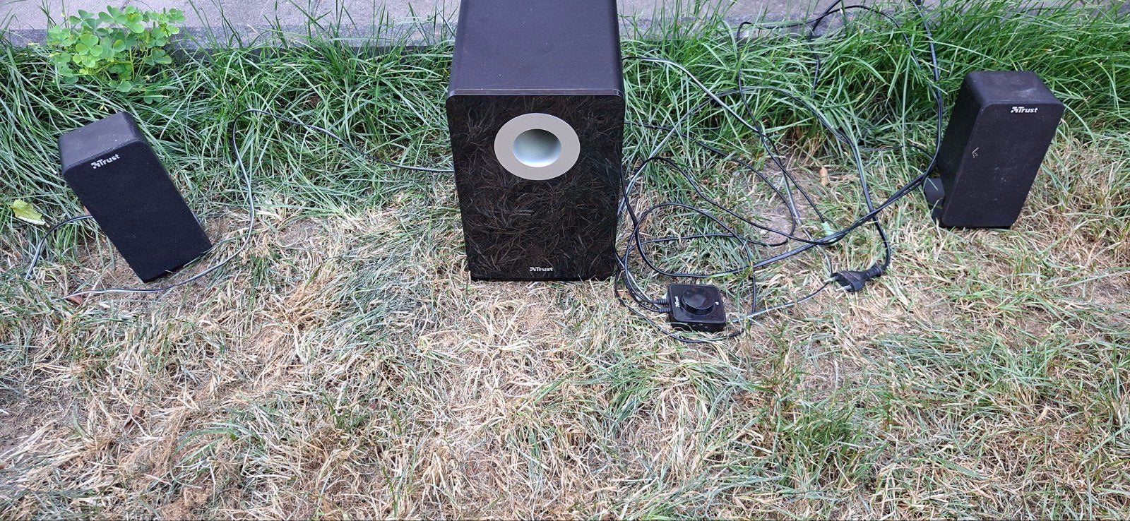 Trust 2.1 Speakerset met Subwoofer en Philips Satellieten, Overige merken, Gebruikt, Speakerset, Ophalen of Verzenden