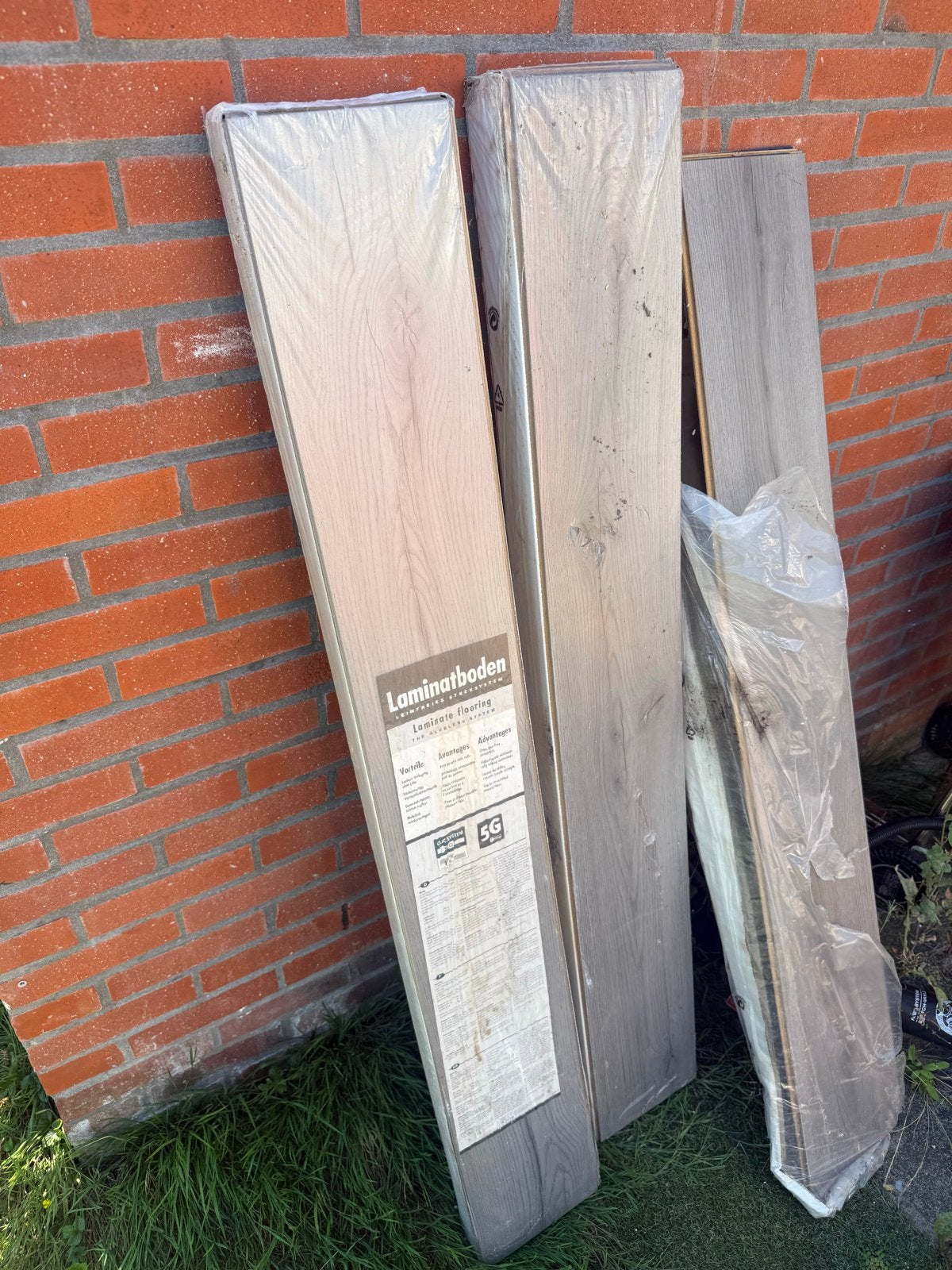 Gratis laminaat, licht grijs eiken look, 5G kliksysteem, Ophalen, Nieuw, 5 tot 10 m², 10 tot 30 cm