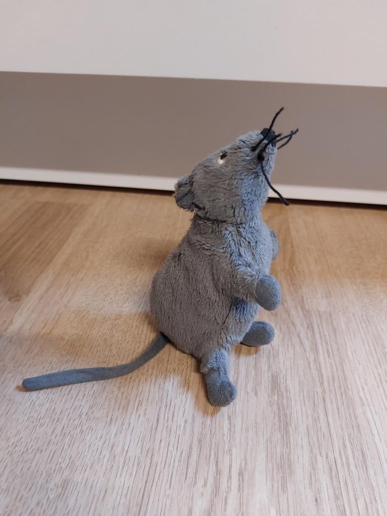 IKEA muis knuffeltje grijs gosig mus 14 cm, Ophalen of Verzenden, Overige typen