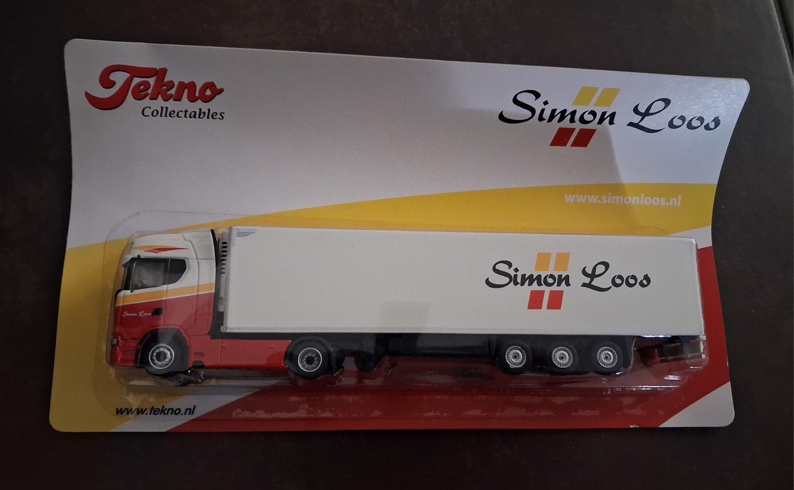 Simon Loos Scania trekker oplegger  Tekno Collectables, Ophalen of Verzenden, Nieuw, Bus of Vrachtwagen, Overige merken