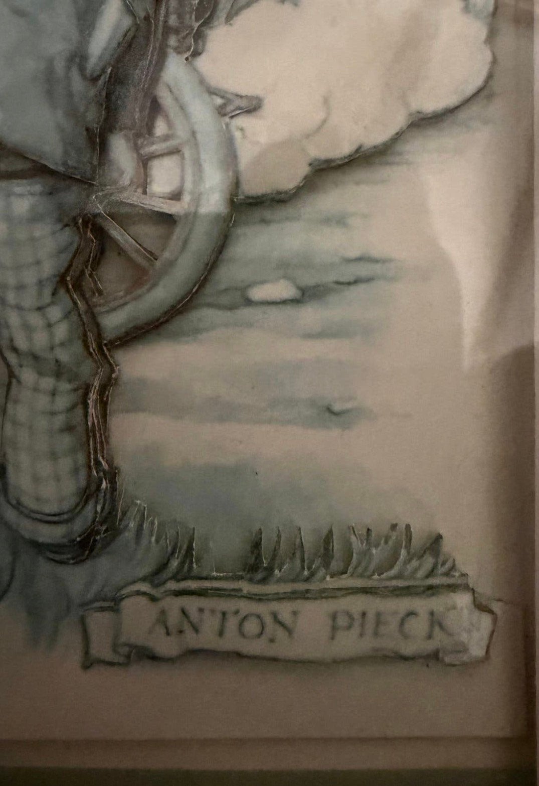3D shadow box art piece 1966 Dutch artist Anton Pieck 37x30., Ophalen of Verzenden