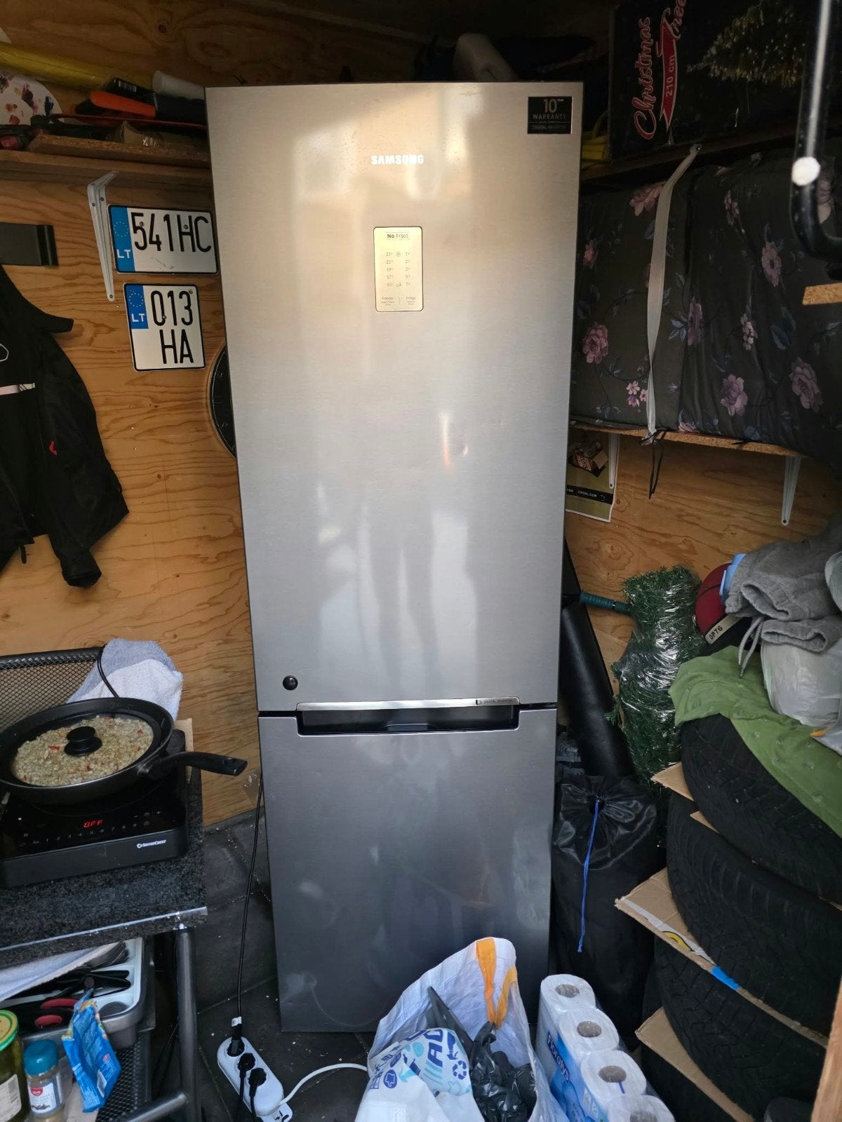 Samsung Koelkast Vriezer met No Frost functie, Ophalen, Gebruikt, 200 liter of meer, 60 cm of meer